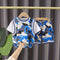 Boys summer short sleeve suit two-piece set