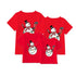 Christmas parent-child family clothing cartoon Christmas snowman printed short sleeve t-shirt