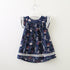 Summer New Girl Floral Fly Sleeve Dress Girl Comfortable Cotton Dress
