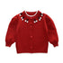 Little Cherry Sweater New Year Christmas Cardigan Long Sleeve Knitted Shirt