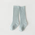 Multicolor children's socks double needle vertical stripes middle stockings baby socks solid color sports socks