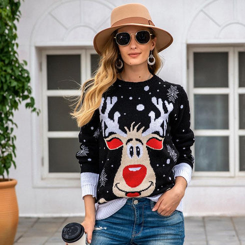 Christmas Sweater Women's Knit Top