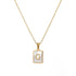 Cube Fritillaria Pendant Necklace