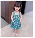 Girls Summer Suspender Skirt 2022 New Baby Girl Cute Flower Skirt Children's Foreign Style Dress