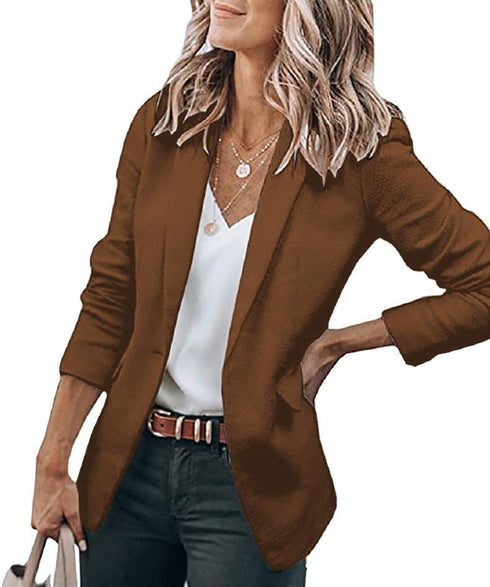 Long sleeve solid color suit