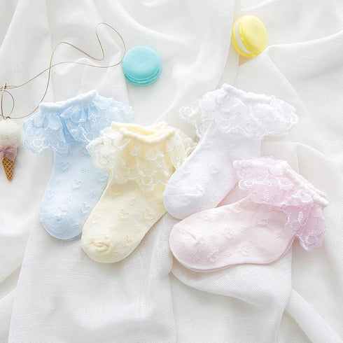 Baby Lace Solid Breathable Socks