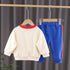 Boys spring and autumn long sleeve suit two-piece set
