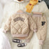 Winter boys long sleeve suit two-piece set