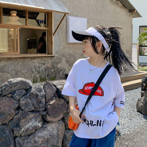 Casual Half Sleeve T-shirt Children's Top