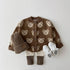 Autumn Winter Bear Sweater Coat Cartoon Crewneck Knitted Cardigan
