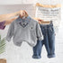 Spring and Autumn Boys Long Sleeve Set Two-Piece Set