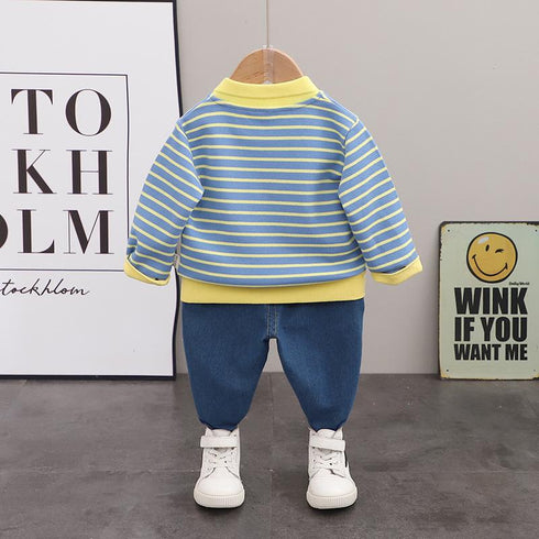 Boys spring and autumn suit two-piece set