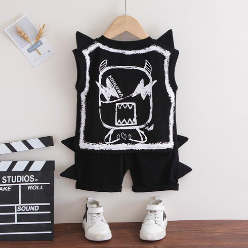 Boys summer suit vest two-piece set