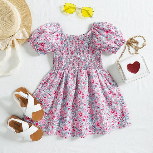 Summer Girl's Floral Dress