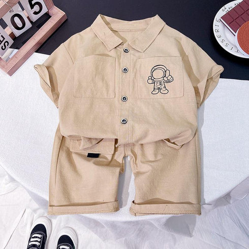 Boys summer suit short sleeve two-piece set