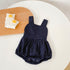 Baby Star Strap Onepiece Long Sleeve T-shirt 2-Piece Set