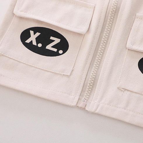 Boys spring and autumn suit set of three