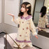 Spring And Autumn Girls Five-pointed Star Long Sleeve Sleeping Skirt