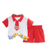 Boys summer short sleeve suit two-piece set
