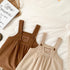 Corduroy Strap Dress Bear Princess Dress
