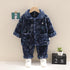 Autumn and winter children's home clothes pajamas two-piece set