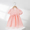 Girls' Dress Summer Dress New Bubble Sleeve Macaroon Color Princess Dress