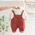 Baby winter velvet suit