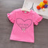 Female Baby Cotton T-shirt Short Sleeve Girl Summer Coat Summer New