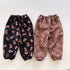 Children's corduroy pants one plus velvet padded baby casual pants