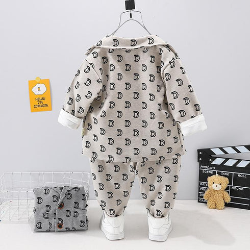 Spring and Autumn Children's Three-Piece Set
