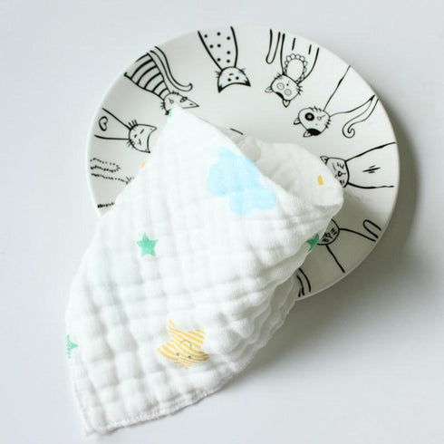 Eight-layer gauze triangle towel for newborn