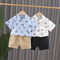 Children's summer boys short sleeve shorts suit