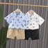 Children's summer boys short sleeve shorts suit