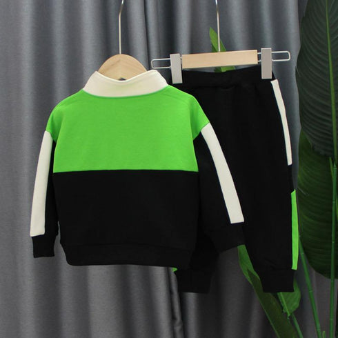 Two-piece spring and autumn sportswear for baby boys