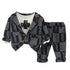 Boys spring and autumn long sleeve three-piece set