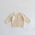 Handmade ball cotton knitted cardigan ha clothes climbing suit two-piece set