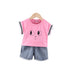 Children's summer suit short sleeve two-piece set