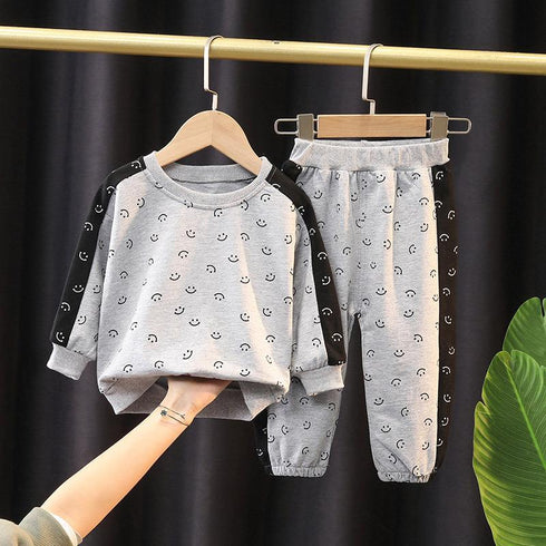 Boys spring and autumn suit two-piece set