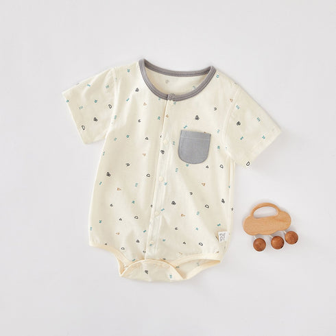 Cotton Baby Fart Bag Clothes Summer Thin Newborn Clothes