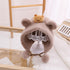 Autumn and winter bear baby warm ear protection plush cap 17.3-19.6 inches