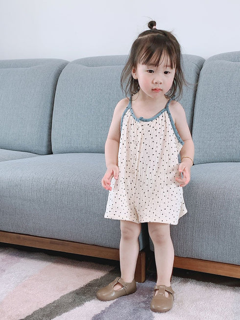 Suspender Jumpsuit Floral Top