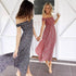 Floral Print Off Shoulder irregular Women Maxi Dress