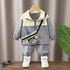 Spring and Autumn Boys Long Sleeve Suit Cardigan Two-Piece Set