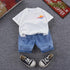 Boys short sleeve suit two-piece set