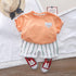 Children's Summer Dress Short Sleeve Set