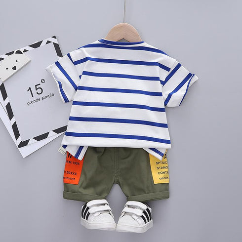 Summer boys T-shirt set short sleeve two-piece set