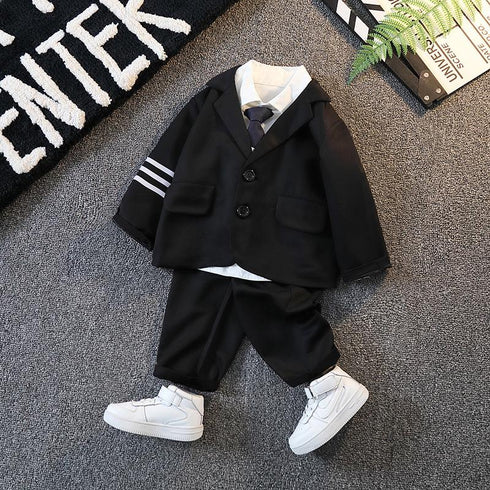 Spring and Autumn Boys Leisure Three-Piece Set