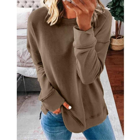 Spring and Autumn Women's Top Turtleneck Solid Color Long Sleeve T-shirt