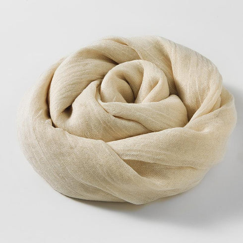 Cotton and linen sunscreen silk scarf small scarf beach long silk scarf