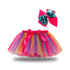European And American New Style Girls' Skirt With Inner Lining, Bowknot, Hairpin, Mesh And Fluffy Skirt
